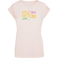 Merchcode T-Shirt Merchcode Damen Ladies Spring text - Extended Shoulder Tee (1-tlg) von Merchcode