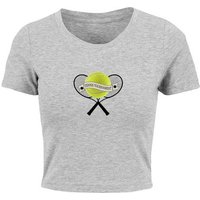 Merchcode T-Shirt Merchcode Damen Ladies Tennis Tournament Cropped Tee (1-tlg) von Merchcode