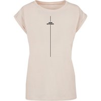 Merchcode T-Shirt Merchcode Damen Ladies Think Different Extended Shoulder Tee (1-tlg) von Merchcode