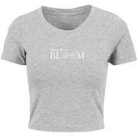 Merchcode T-Shirt Merchcode Damen Ladies Time to bloom - Cropped Tee (1-tlg) von Merchcode