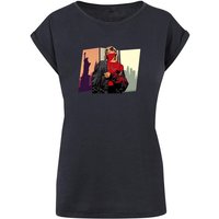 Merchcode T-Shirt Merchcode Damen Laides Grand Red Girl Extended Shoulder Tee (1-tlg) von Merchcode