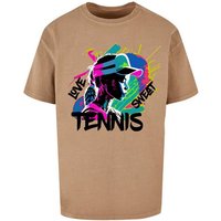 Merchcode T-Shirt Merchcode Herren Tennis Love, Sweat - Acid Washed Oversize Tee (1-tlg) von Merchcode