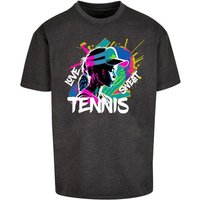 Merchcode T-Shirt Merchcode Herren Tennis Love, Sweat - Heavy Oversize Tee (1-tlg) von Merchcode