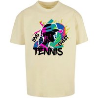 Merchcode T-Shirt Merchcode Herren Tennis Love, Sweat - Heavy Oversize Tee (1-tlg) von Merchcode