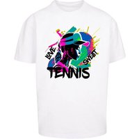 Merchcode T-Shirt Merchcode Herren Tennis Love, Sweat - Heavy Oversize Tee (1-tlg) von Merchcode