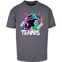 Merchcode T-Shirt Merchcode Herren Tennis Love, Sweat - Heavy Oversize Tee (1-tlg) von Merchcode