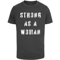 Merchcode T-Shirt Merchcode Unisex WD - Strong As A Woman T-Shirt Round Neck (1-tlg) von Merchcode