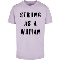 Merchcode T-Shirt Merchcode Unisex WD - Strong As A Woman T-Shirt Round Neck (1-tlg) von Merchcode