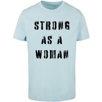 Merchcode T-Shirt Merchcode Unisex WD - Strong As A Woman T-Shirt Round Neck (1-tlg) von Merchcode