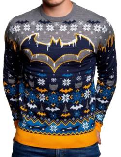 Batman Weihnachtspullover für Damen oder Herren - Hässliches Pullover-Geschenk, Mehrfarbig, Large von Merchoid