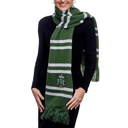 Merchoid Harry Potter Slytherin Hausschal - Offizieller Warner Bros Hogwarts Hausschal Ultra Soft, grün, One size von Merchoid