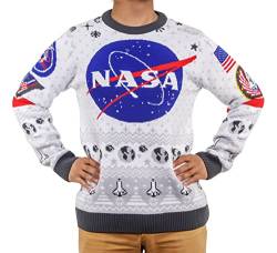 NASA Weihnachtspullover Geschenk für Männer oder Frauen, Mehrfarbig, Large von Merchoid