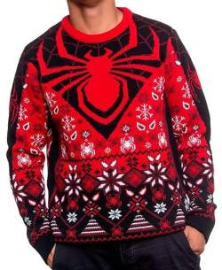 Spider Man Miles Morales Weihnachtspullover für Männer oder Frauen Avengers Geschenk, Mehrfarbig, Medium von Merchoid