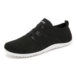 Merdoo Barfußschuhe Damen Herren Leicht Barfuss Schuhe Damen Slip On Sneakers Weich Barefoot Shoes Bequeme Sportschuhe rutschfest Gymnastikschuhe Atmungsaktiv Sommerschuhe Barfussschuhe Schwarz 37EU von Merdoo