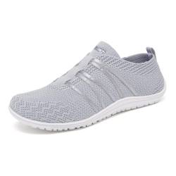 Merdoo Barfußschuhe Damen Herren Leicht Barfuss Schuhe Damen Slip On Sneakers Weich Barefoot Shoes Men Bequeme Sportschuhe rutschfest Gymnastikschuhe Atmungsaktiv Sommerschuhe Barfussschuhe Grau 41EU von Merdoo