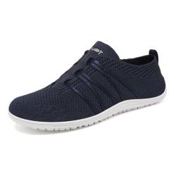 Merdoo Barfußschuhe Damen Herren Leicht Barfuss Schuhe Damen Slip On Sneakers Weich Barefoot Shoes Men Sportschuhe rutschfest Gymnastikschuhe Atmungsaktiv Sommerschuhe Barfussschuhe Dunkelblau 38EU von Merdoo