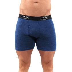 Merino.tech Unterwäsche Herren - 100% Merino Boxershorts Herren Wolle, Atmungsaktiv Und Feuchtigkeitsableitend (1 Pack - 170 Windsor Blue, Medium) von Merino.tech