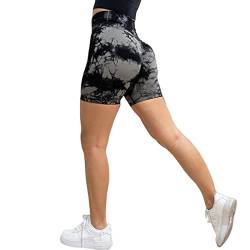 Merlvida Damen Scrunch Butt Sport Shorts Seamless Gym Leggings High Waist Kurz Hose Push Up Sporthose Blickdicht Radlerhose für Biker Yoga Fitness Workout von Merlvida