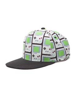 Flashpoint AG Unisex Nintendo Gameboy All-Over Print Snapback Baseball Cap Baseballkappe, grau, Einheitsgröße von Meroncourt