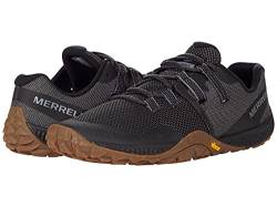 Merrell Mens Trail Glove 6 Sneaker, Black/Gum, 10.5 US von Merrell