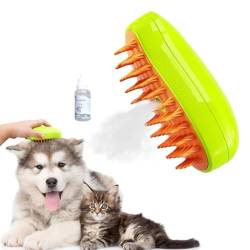 Cat Steamy Brush, Steam Cat Brush, 3 in 1 Dampfbürste für Katzen, Spray Dampf Katzenhaarbürste, Selbstreinigende Zupfbürste, Spray Katzenbürste, Steamy Cat Hair Brush für Langhaar und Kurzhaar von Merrwon