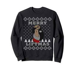 Merry Liftmas: Ugly sweater Christmas kettlebell Sweatshirt von Merry Little Liftmas Tees