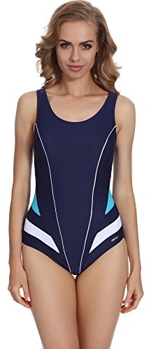 Merry Style Damen Badeanzug MSAQ17 (Navy/Blau, 36) von Merry Style