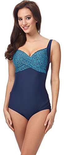 Merry Style Damen Badeanzug MSVR776 (Marine Blau/Blau, 44) von Merry Style