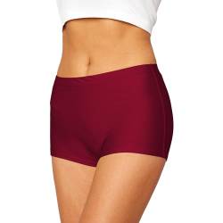 Merry Style Damen Badeshorts Bikinihose Bademode Badehose Bikini Unterteil Schwimmshorts L23L1 (Weinrot (4242), 40) von Merry Style