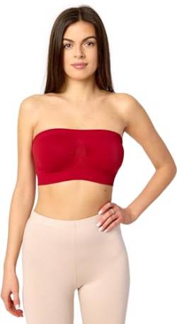 Merry Style Damen Bandeau Top 06 161 (Red, M-L) von Merry Style