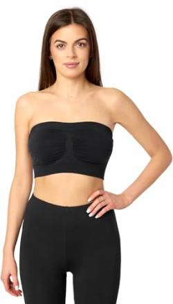 Merry Style Damen Bandeau Top 06 161 (Schwarz, L-XL) von Merry Style