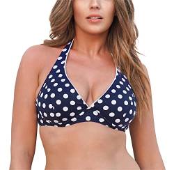 Merry Style Damen Bikini Oberteil 74RN24 (Dunkelblau/Punkte, 80 D) von Merry Style