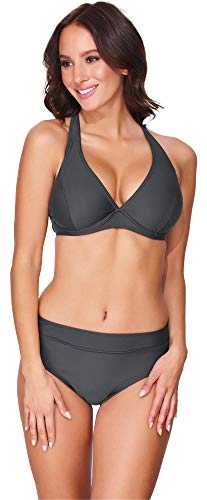 Merry Style Damen Bikini Set 74RN24(Graphite(9154), Cup 75 G/Unterteil 38) von Merry Style