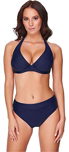 Merry Style Damen Bikini Set 74RN24(Marineblau(6007), Cup 75 E/Unterteil 38) von Merry Style