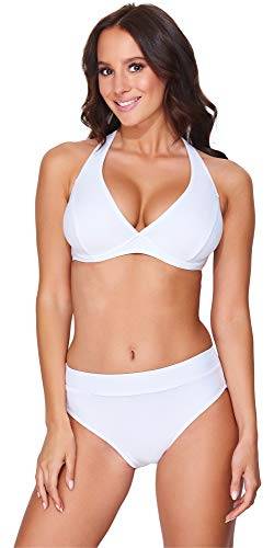 Merry Style Damen Bikini Set 74RN24(Weiß(0016), Cup 80 B/Unterteil 40) von Merry Style