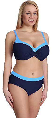 Merry Style Damen Bikini Set P190-65TSG (Muster-1, Cup 80 F/Unterteil 40) von Merry Style