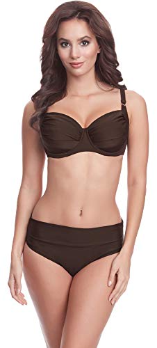 Merry Style Damen Bikini Set P61472W (Braun, Cup 90 E/Unterteil 44) von Merry Style