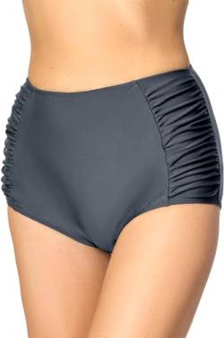 Merry Style Damen Bikinislip MS10-119 Bikinihose Bauch Weg Effekt (Graphite (9154), 34) von Merry Style