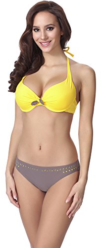 Merry Style Damen Push Up Bikini F24 2 (Muster-218, Cup 70C / Unterteil 36) von Merry Style