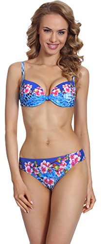 Merry Style Damen Push Up Bikini Set P504-69KW (Muster-5, Cup 70 D/Unterteil 36) von Merry Style