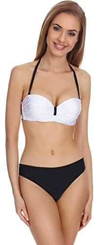 Merry Style Damen Push Up Bikini Set P510-69SLK (Muster-1, Cup 70 B/Unterteil 36) von Merry Style