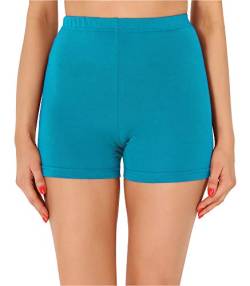 Merry Style Damen Shorts Radlerhose Unterhose Hotpants Kurze Hose Boxershorts aus Baumwolle MS10-358 (Dunkeltürkis, S) von Merry Style