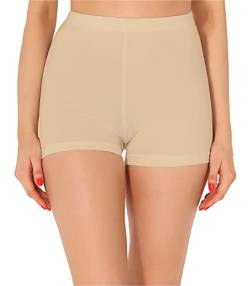 Merry Style Damen Shorts Radlerhose Unterhose Hotpants Kurze Hose Boxershorts aus Baumwolle MS10-358 (Nude, L) von Merry Style