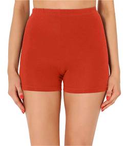 Merry Style Damen Shorts Radlerhose Unterhose Hotpants Kurze Hose Boxershorts aus Baumwolle MS10-358 (Rost,XL) von Merry Style