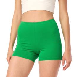 Merry Style Damen Shorts Radlerhose Unterhose Hotpants Kurze Hose Boxershorts aus Baumwolle MS10-392 (Grün, XS) von Merry Style