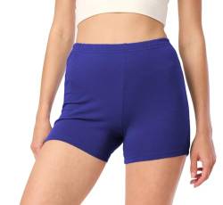 Merry Style Damen Shorts Radlerhose Unterhose Hotpants Kurze Hose Boxershorts aus Baumwolle MS10-392 (Kobalt, L) von Merry Style