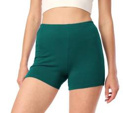 Merry Style Damen Shorts Radlerhose Unterhose Hotpants Kurze Hose Boxershorts aus Baumwolle MS10-392 (Smaragdgrün, M) von Merry Style