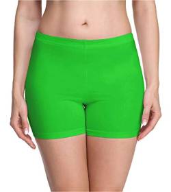 Merry Style Damen Shorts Radlerhose Unterhose Hotpants Kurze Hose Boxershorts aus Viskose MS10-283(Grün,XL) von Merry Style