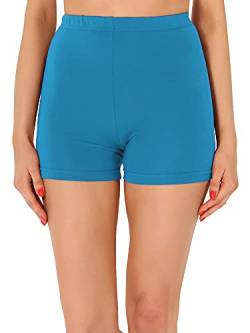Merry Style Damen Shorts Radlerhose Unterhose Hotpants Kurze Hose Boxershorts aus Viskose MS10-391 (Blau, M) von Merry Style