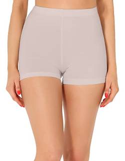 Merry Style Damen Shorts Radlerhose Unterhose Hotpants Kurze Hose Boxershorts aus Viskose MS10-391 (Caffe Late, L) von Merry Style